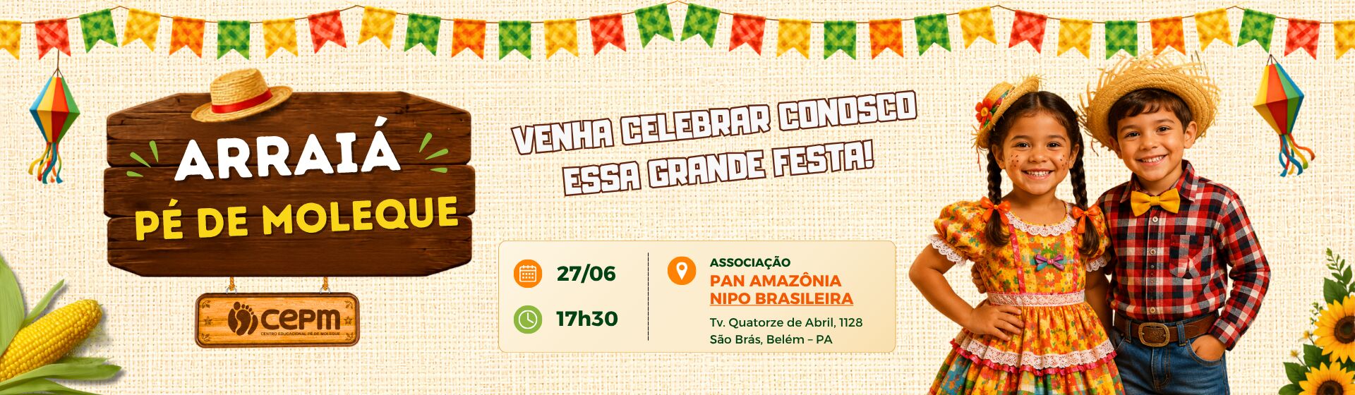 Banner CEPM desktop - Arraiá